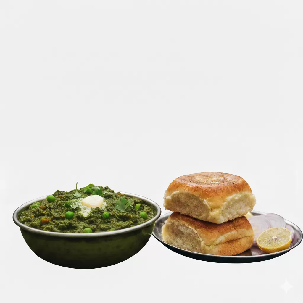 ગ્રીન પાંઉભાજી